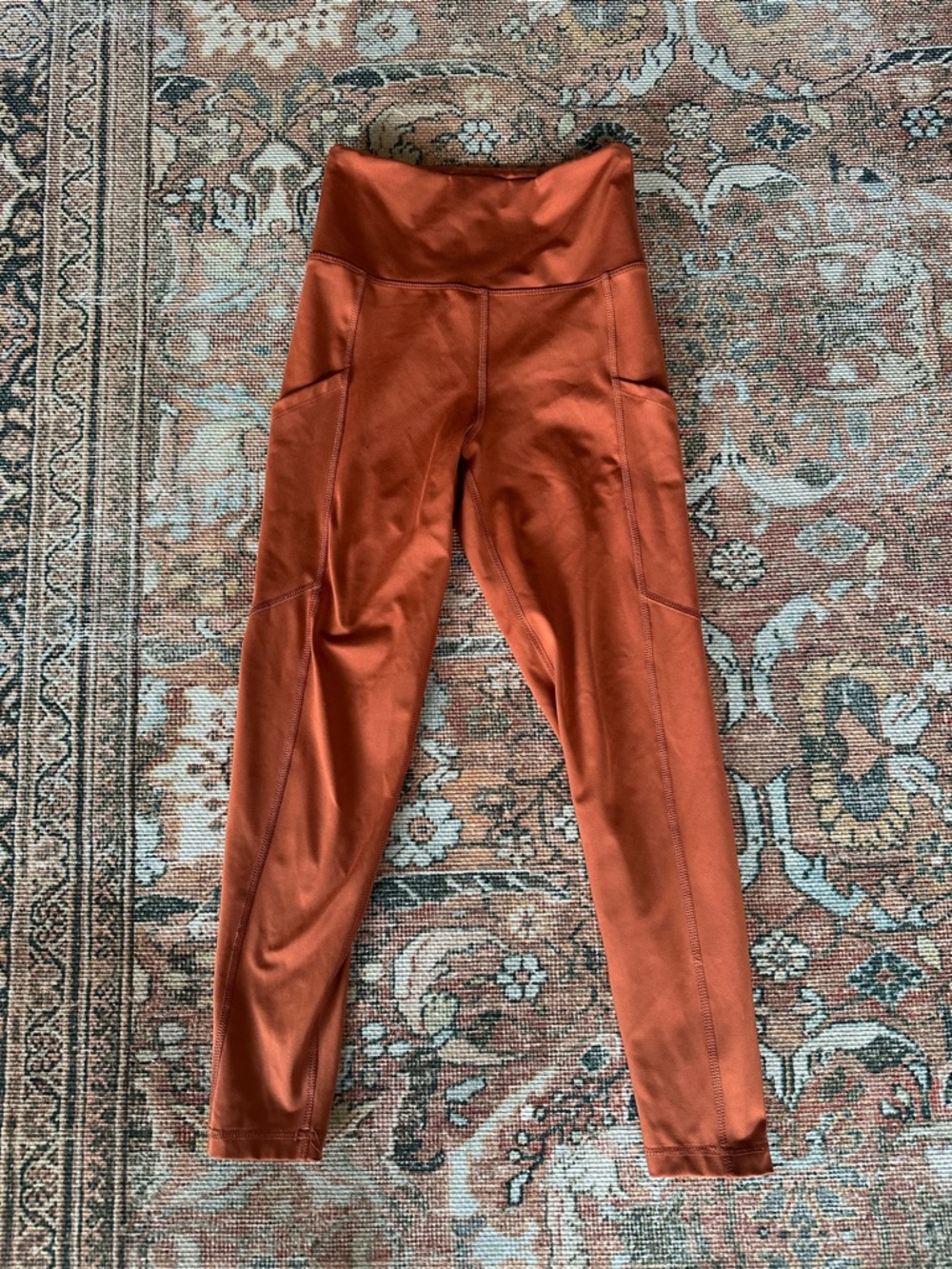 American Eagle Outfitters Rust Orange High-Waist Leggings